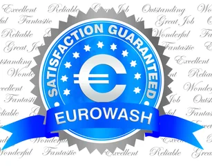 Eurowash satisfaction guaranteed logo